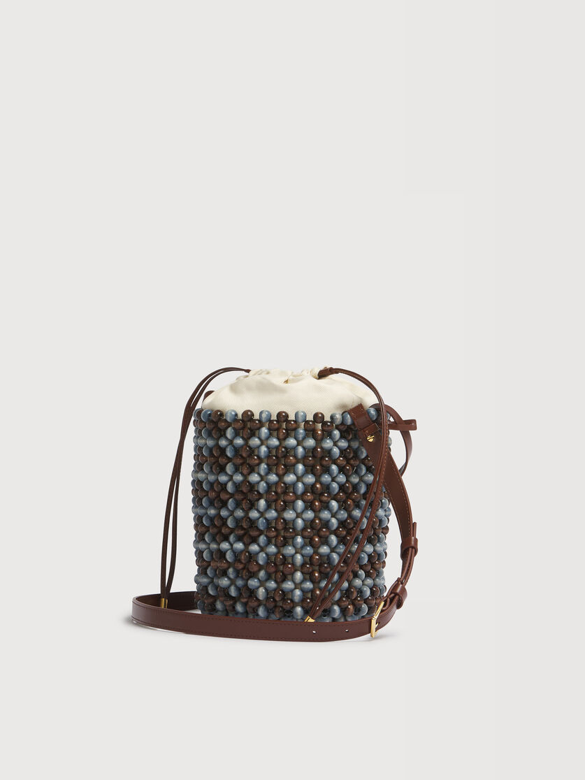 Blue and brown Beads Bag, Image 3