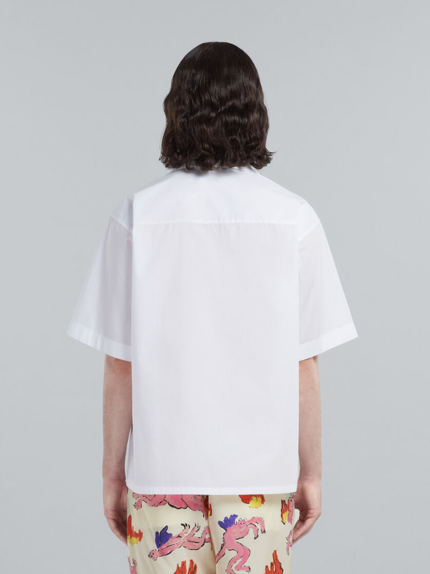 Bowlinghemd aus weiß gefärbtem Popeline - Hemden - Image 3