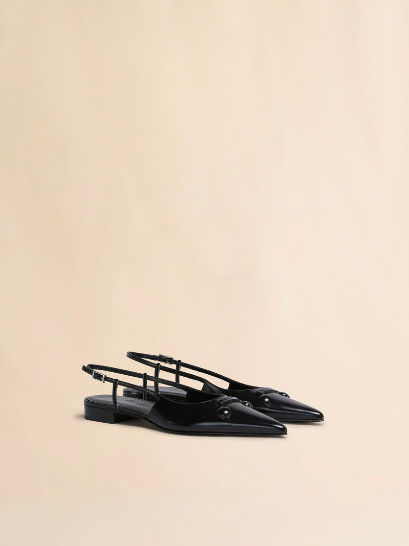 Slingback Trunkaroo in pelle rosa con punta affusolata - Ballerine - Image 2