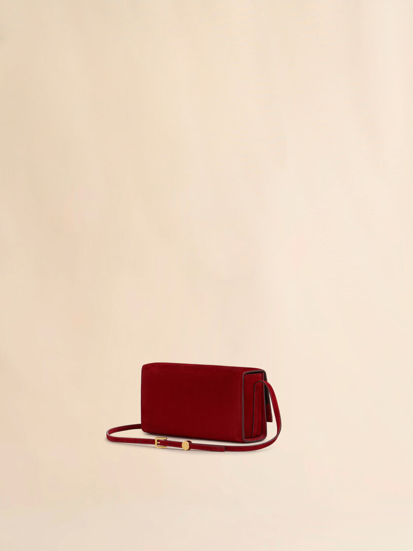 Clutch VHS in suede rosso - Borse a spalla - Image 3