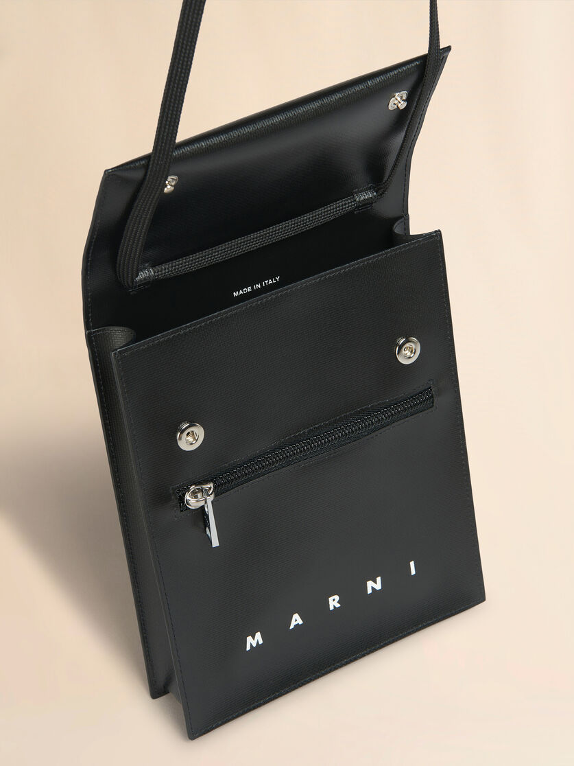 Black pouch with shoelace strap - Shoulder Bags - Image 4
