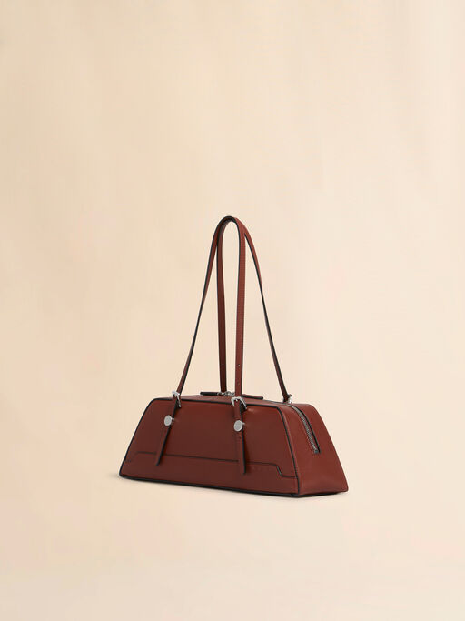 Brown leather Dot long duffle bag - Shoulder Bags