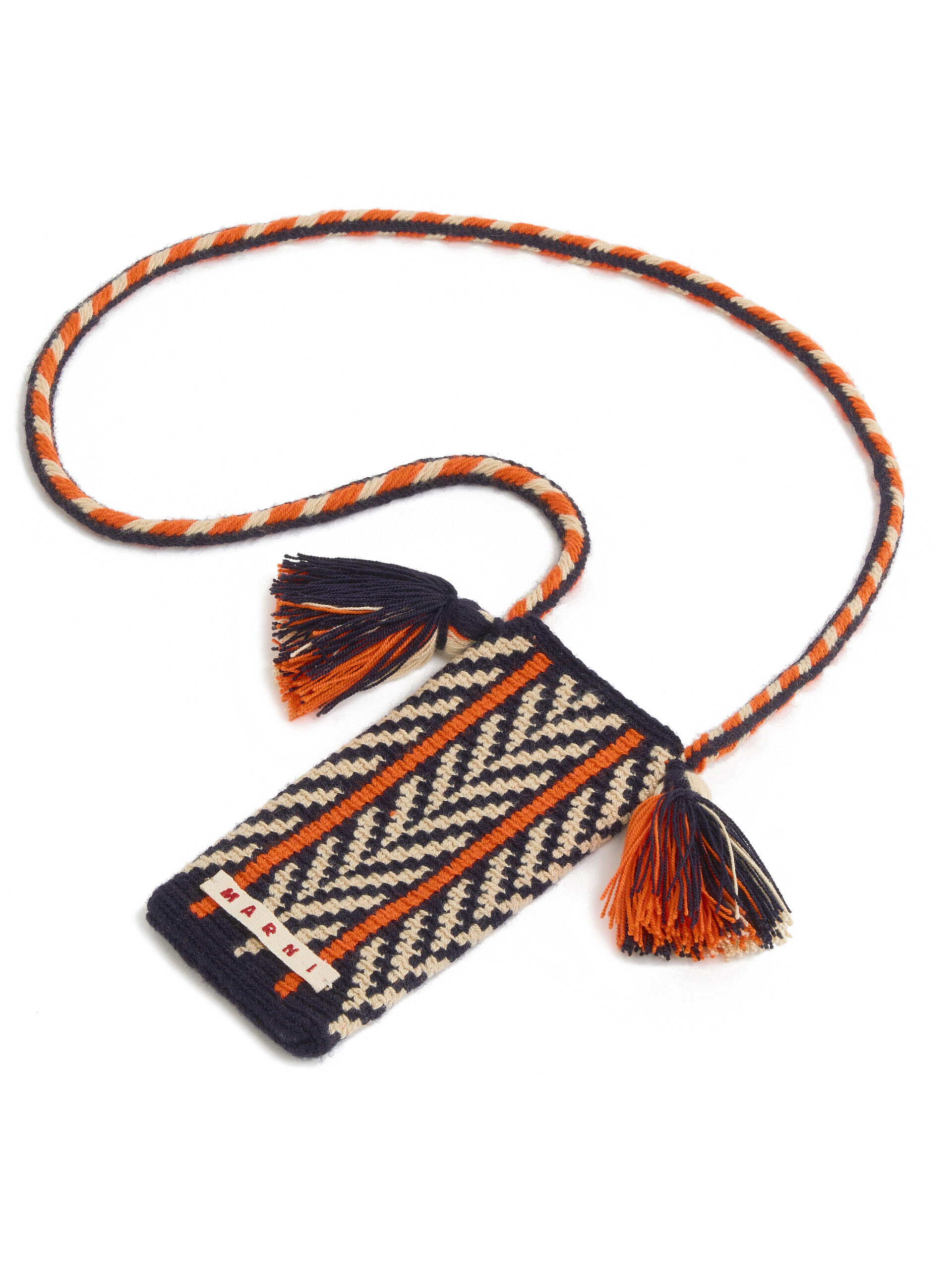 ブラック ジオメトリック MARNI MARKET 携帯電話フォルダー | Marni