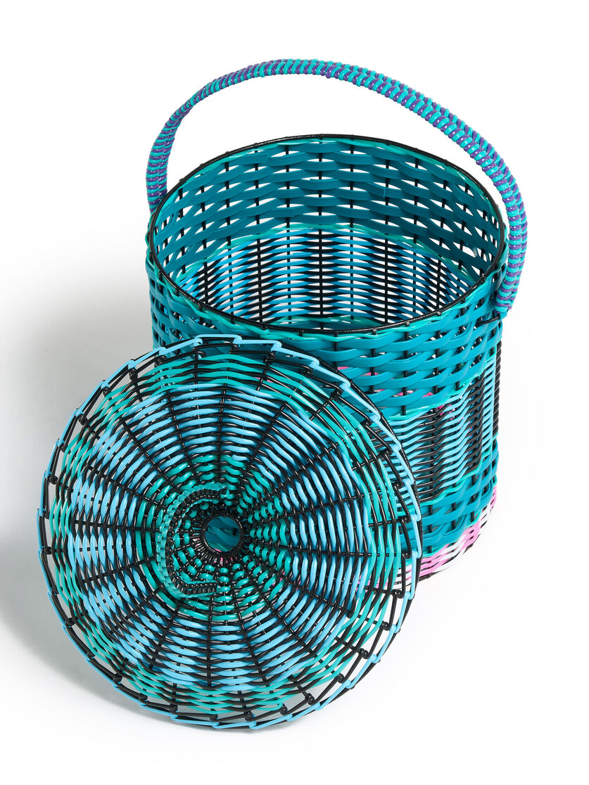Blue MARNI MARKET woven cable basket - Accessories - Image 3