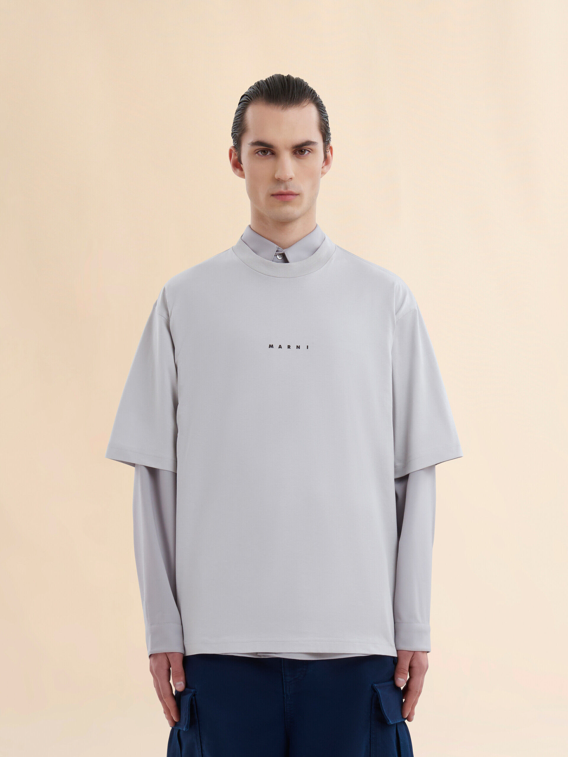 MARNI グレー　ロゴ　Tシャツ　14Y レディースM-Lサイズ相当【新品】 楽天市場】MARNI KIDS マルニ キッズ Tシャツ M01027 M00NE