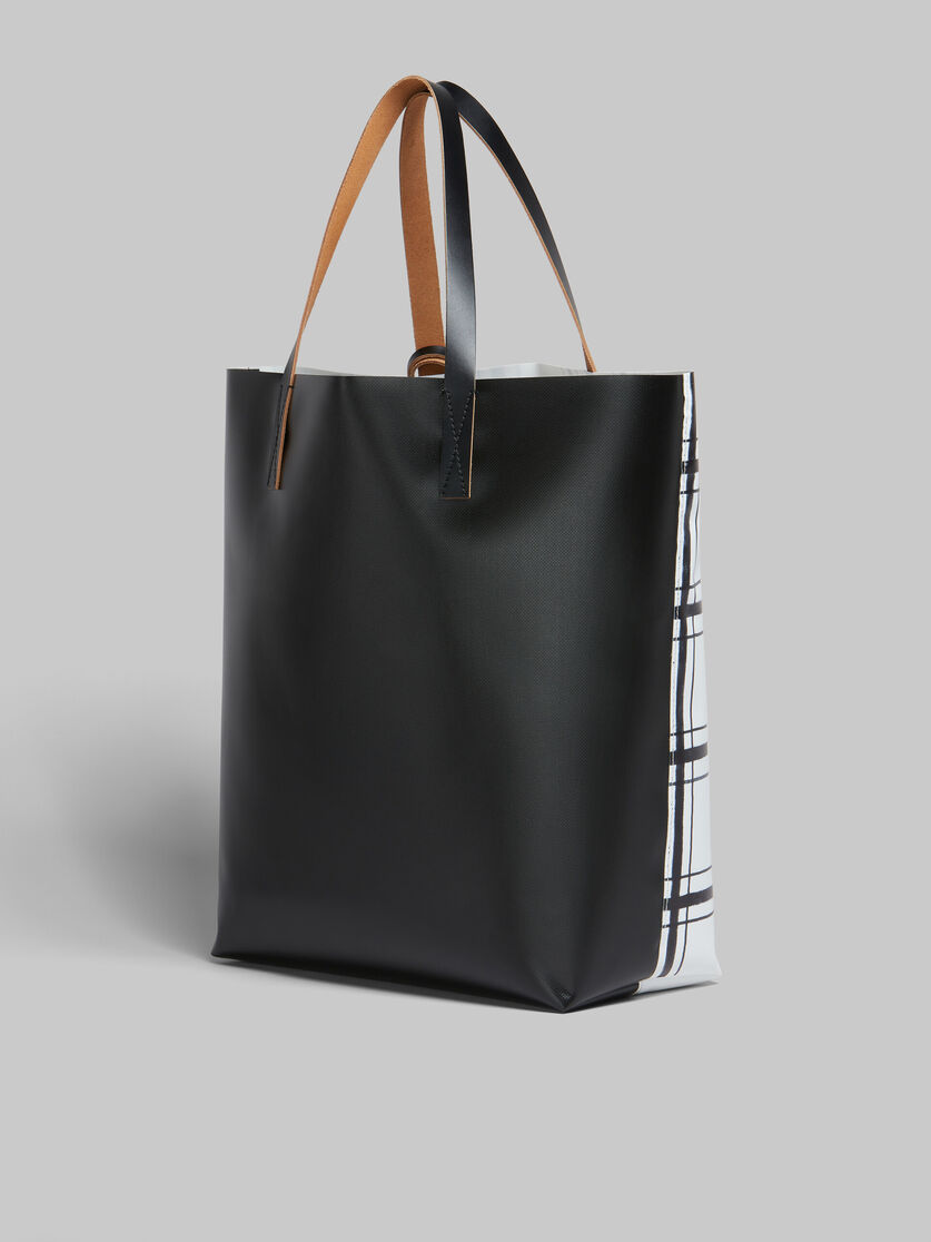 White and black checked Tribeca shopper - Shopping Bags - Image 3