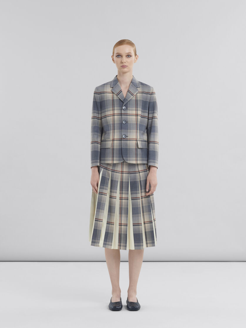 グレー チェックルーツ製 ジャケット、マルニメンディング | Marni