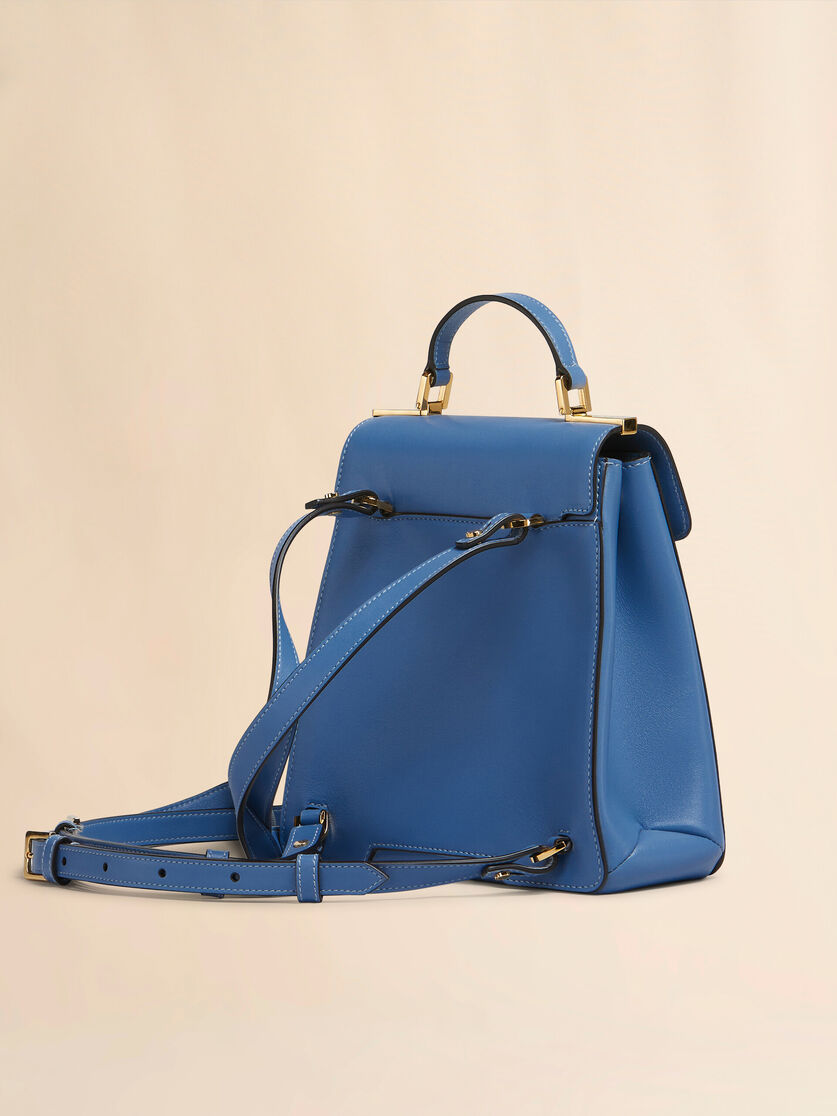 Blue leather Trunkaroo backpack - Backpacks - Image 2