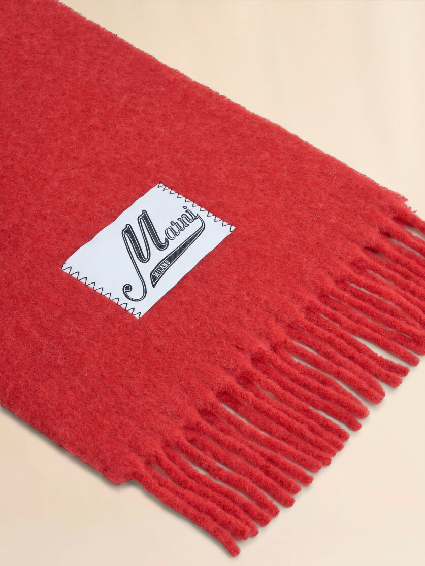Sciarpa in alpaca azzurra - Sciarpe - Image 2