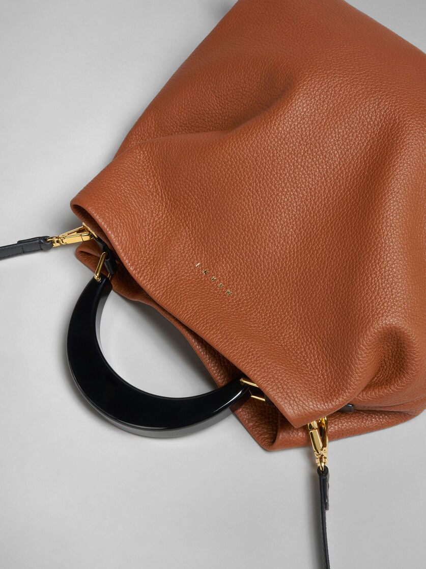 Venice Medium Bag in black leather - Shoulder Bags - Image 5