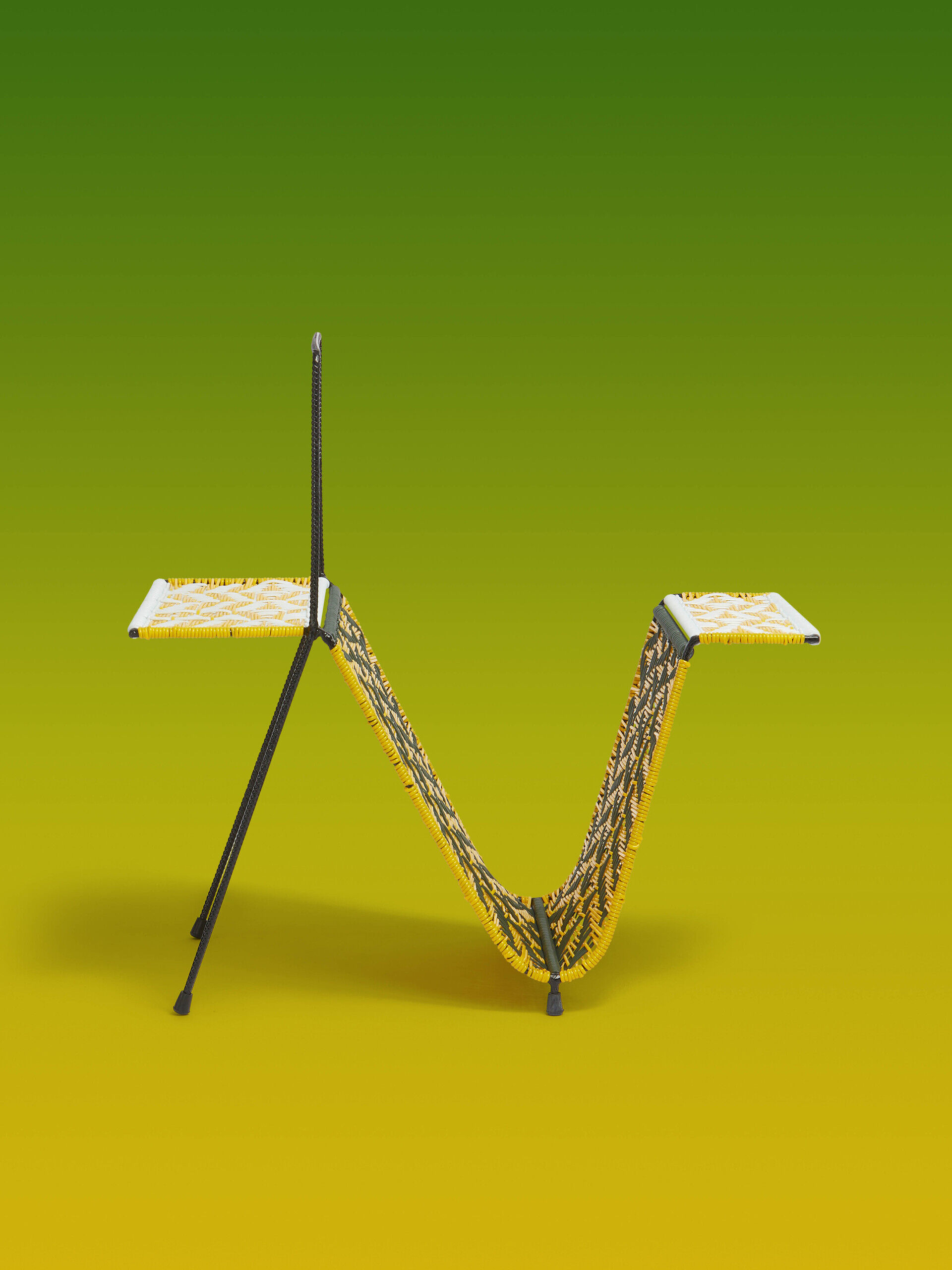 バルカンファイバー製折りたたみ式マガジンラック イエロー イエロー Marni Market 折りたたみ式マガジンラック | Marni