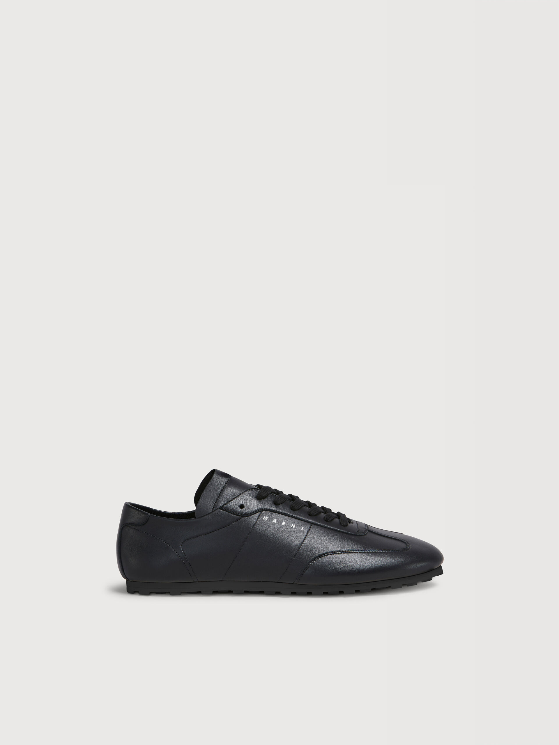 な*な様 Marni Plain Toe Leather black Loafe Black nappa leather Softy Soccer sneaker | Marni
