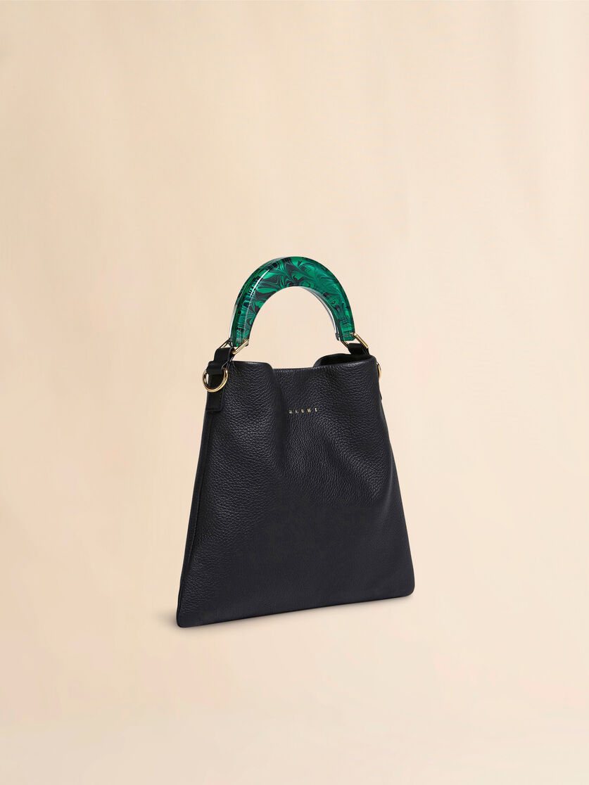 Venice Small Bag in black leather, Image 5