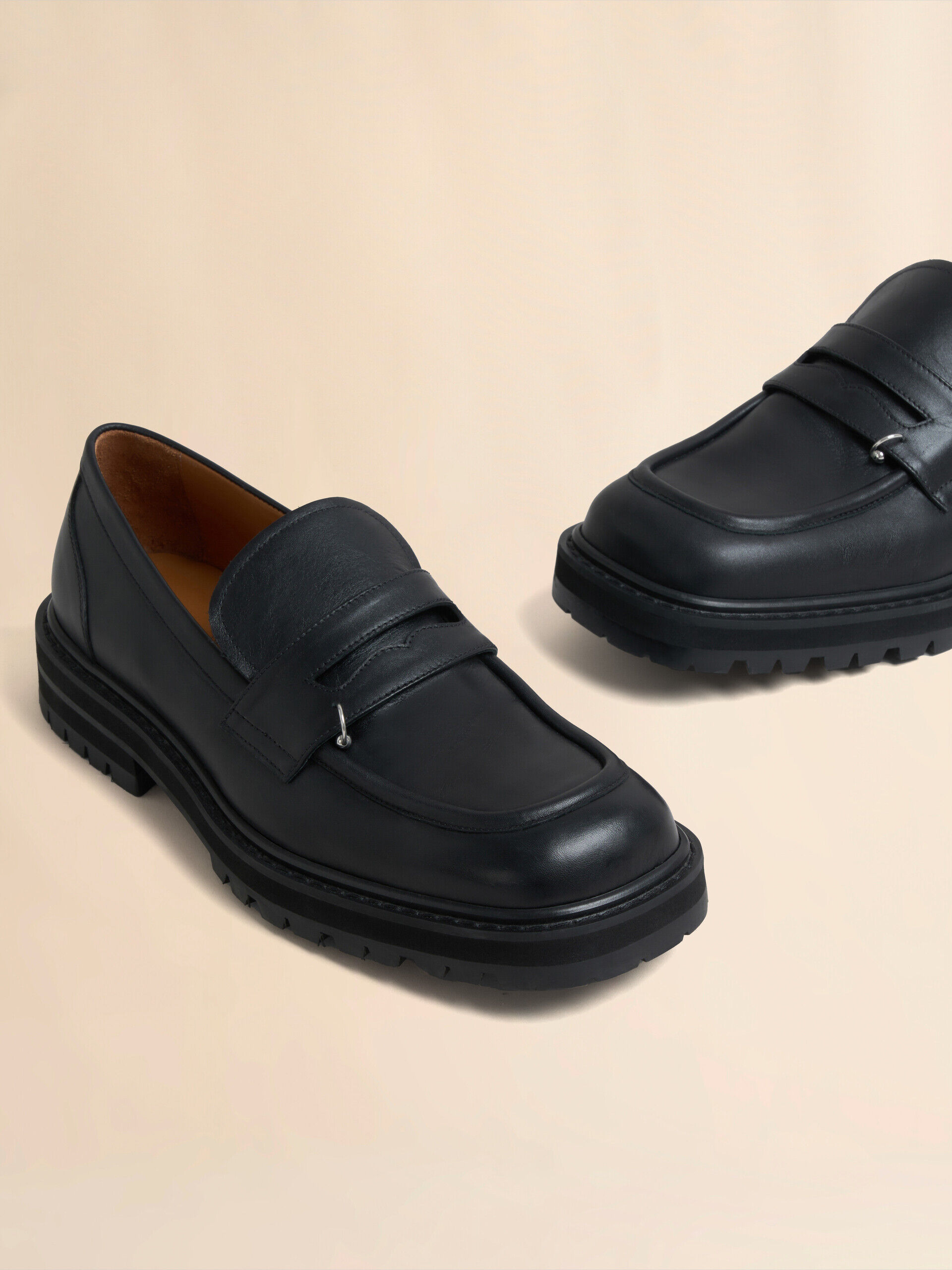 MARNI レザー オーバーサイズソ―ル ローファー | NET-A-PORTER