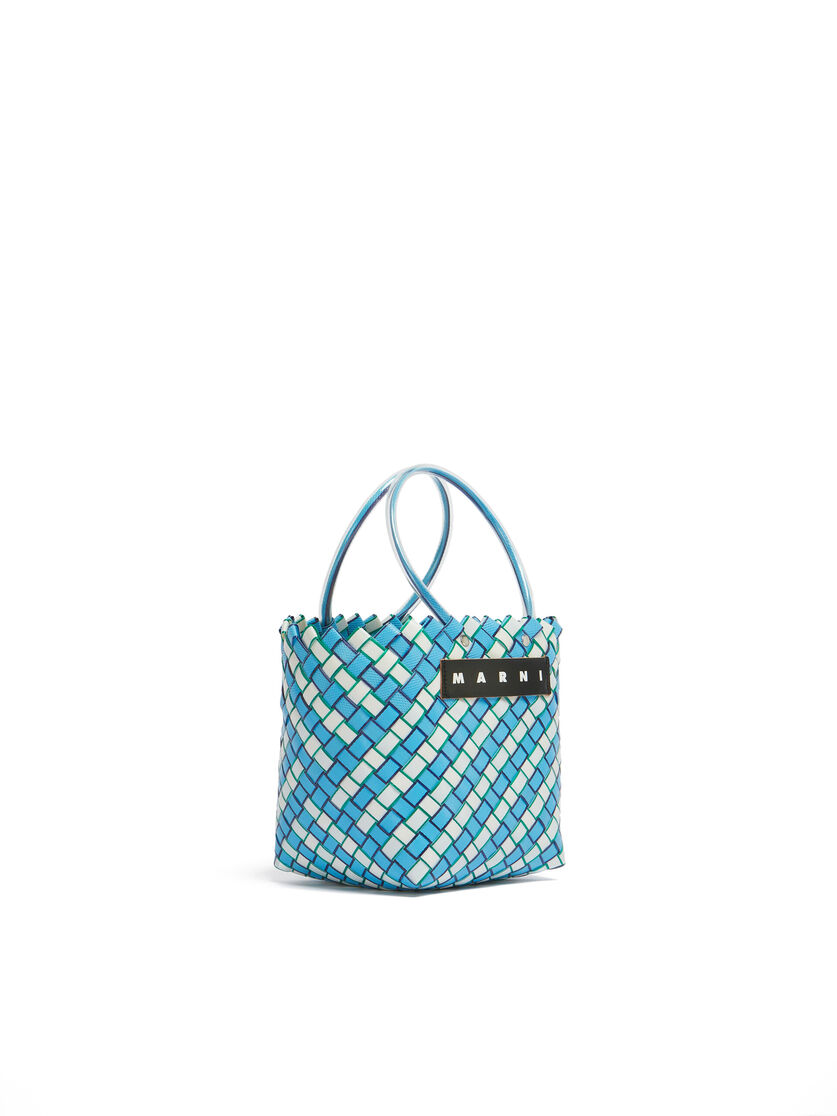 MARNI MARKET TAHA bag in green and burgundy woven material - Shopping Bags - Image 2