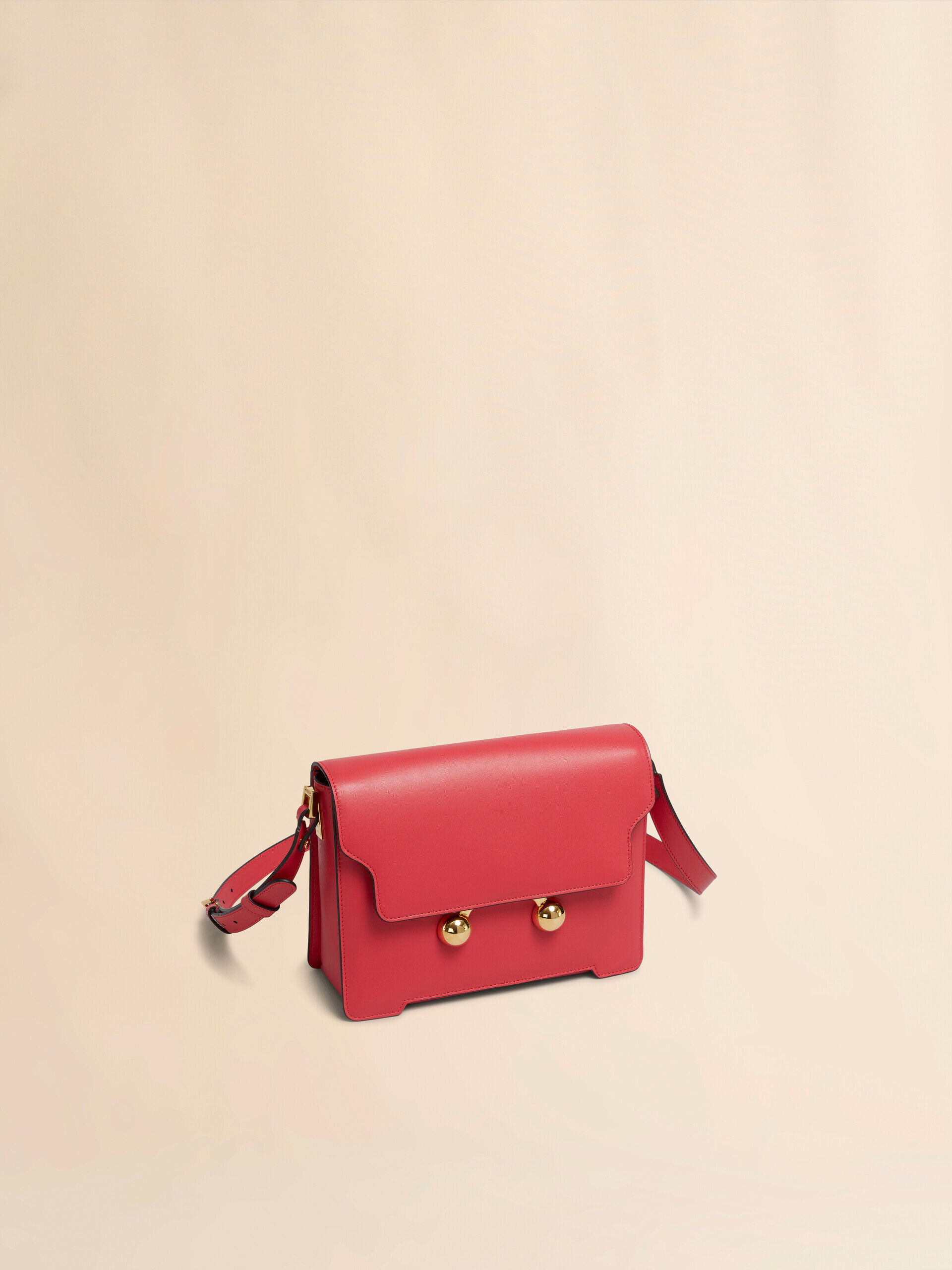 レッド レザー製 Trunkaroo ミディアムショルダーバッグ | Marni