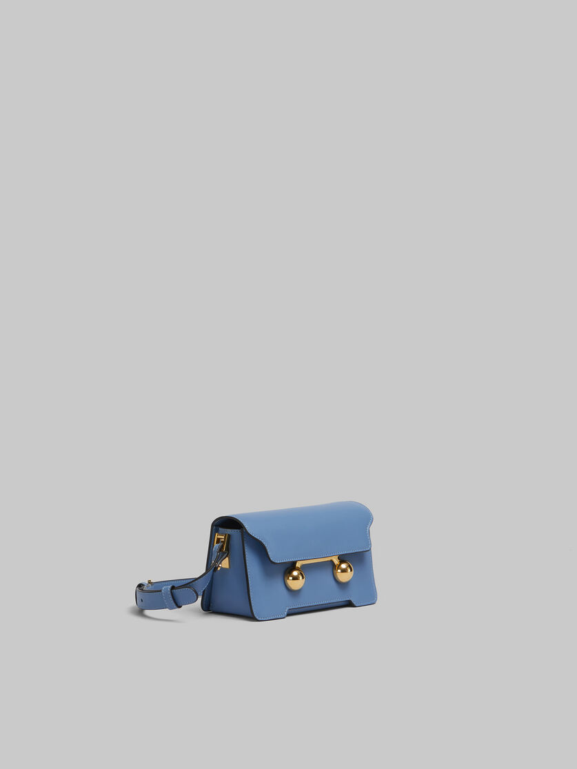 Mini-sac porté épaule Trunkaroo en cuir bleu - Sacs portés épaule - Image 6