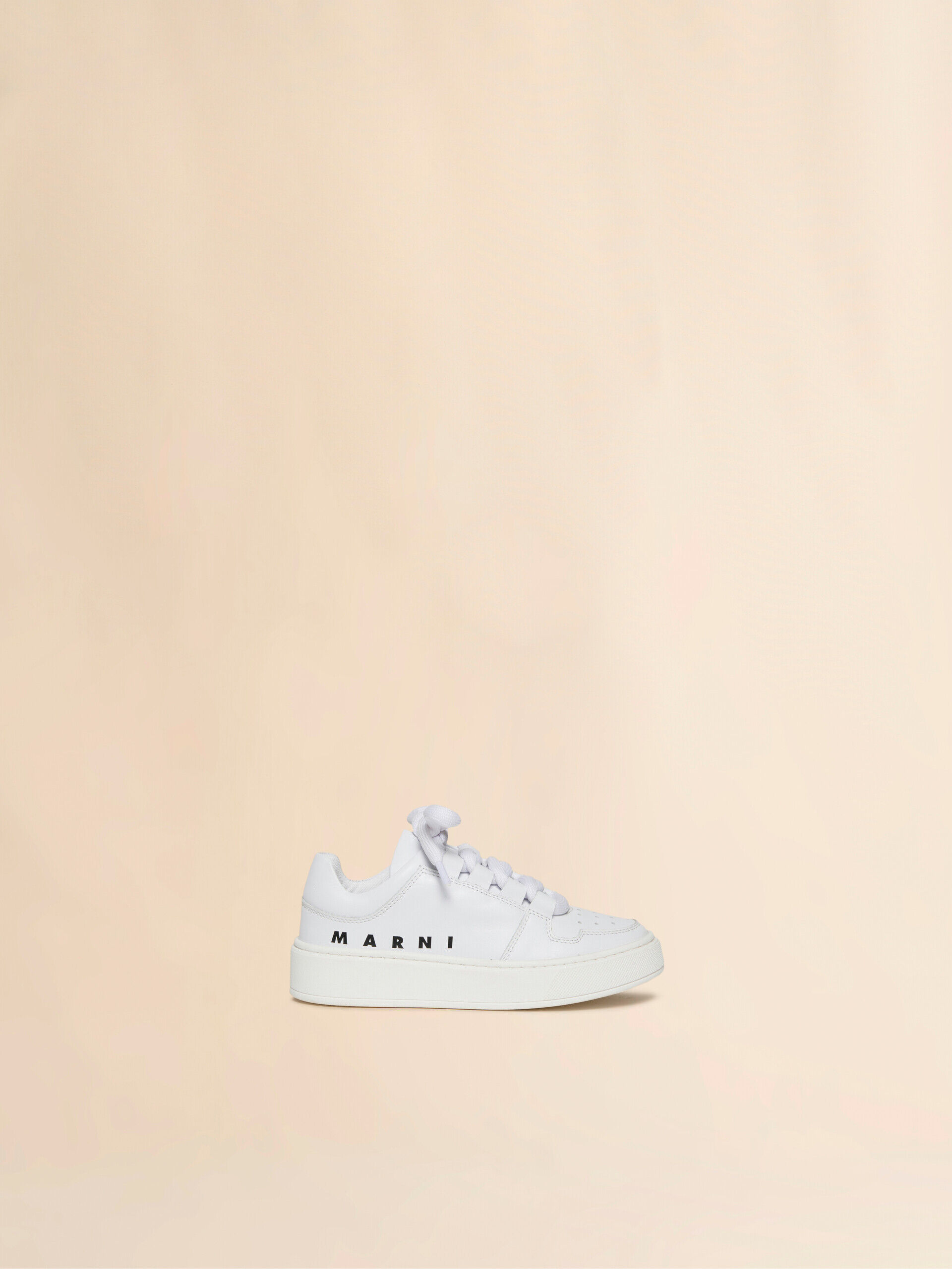 White leather low-top sneaker | Marni