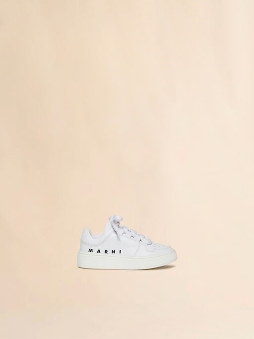 White leather low-top sneaker - Sneakers