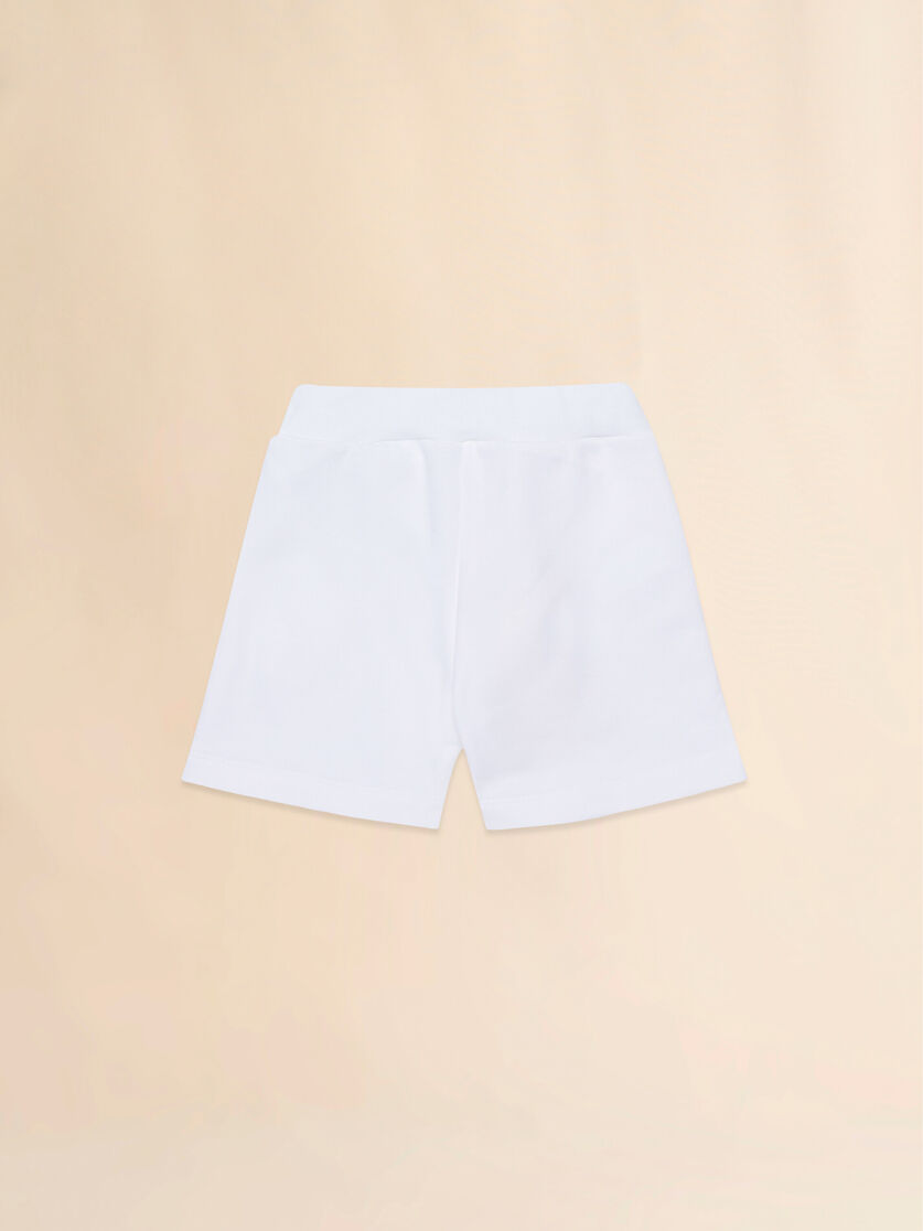 White cotton shorts with Marni print, Image 2