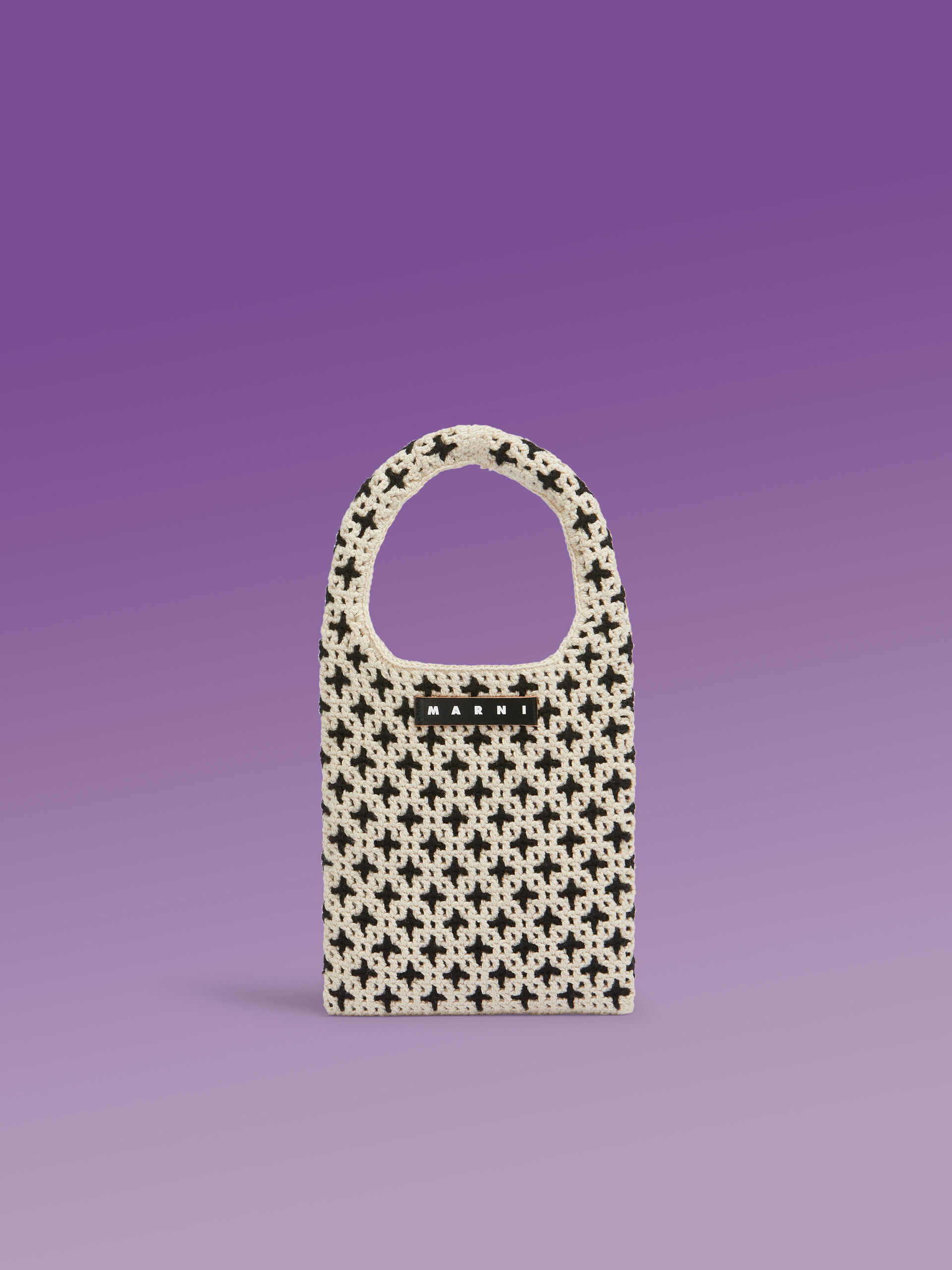 ホワイト MARNI MARKET リバーシブル ニット ミニバッグ | Marni