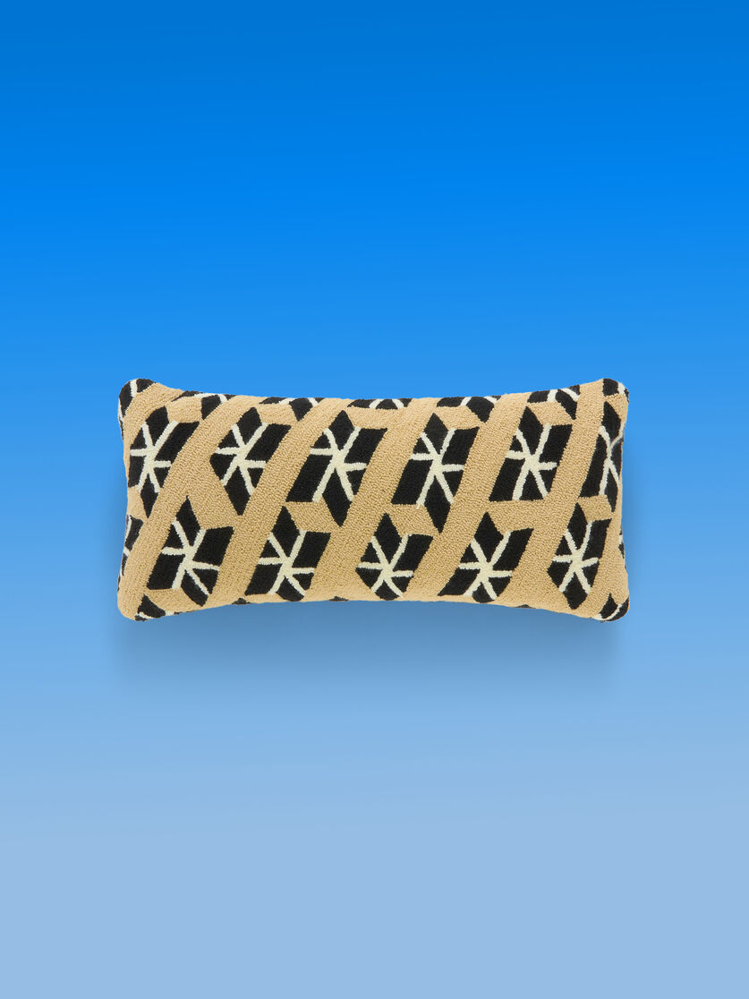 ベージュ MARNI MARKET レクタンギュラーパターン クッションカバー - ファニチャー - Image 1