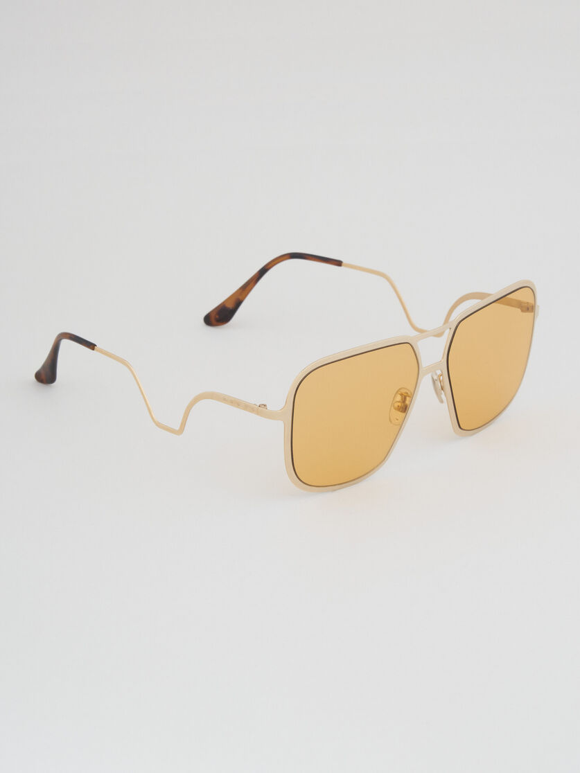 HA LONG BAY Sonnenbrille aus goldenem Metall - Optisch - Image 2