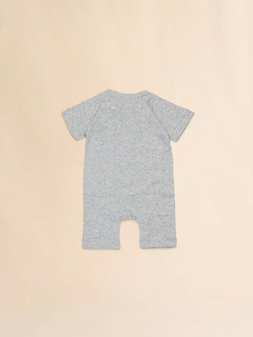 Set neonato in cotone grigio con stampa Marni, Image 2