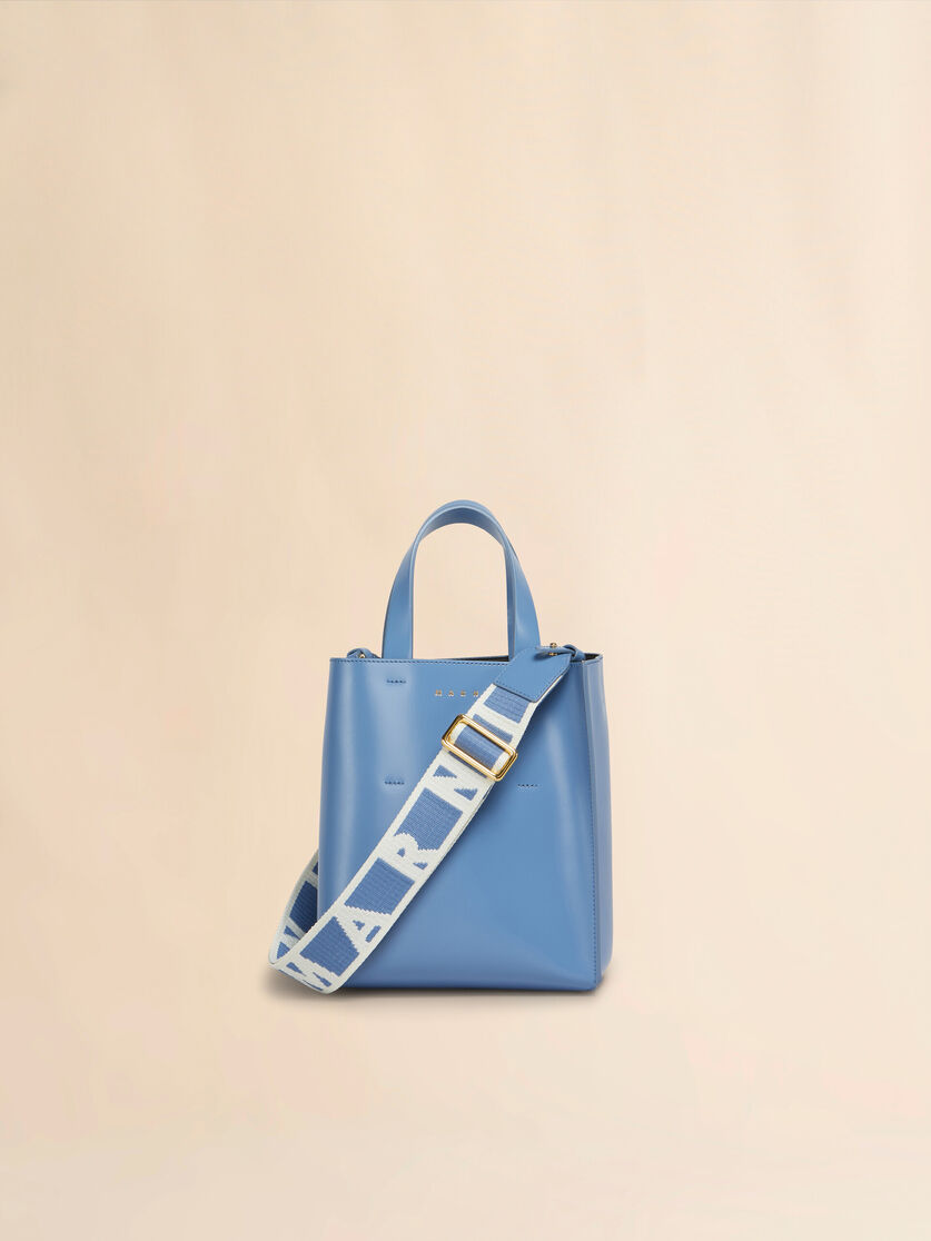 Mini-sac Museo en cuir bleu clair - Sacs cabas - Image 1