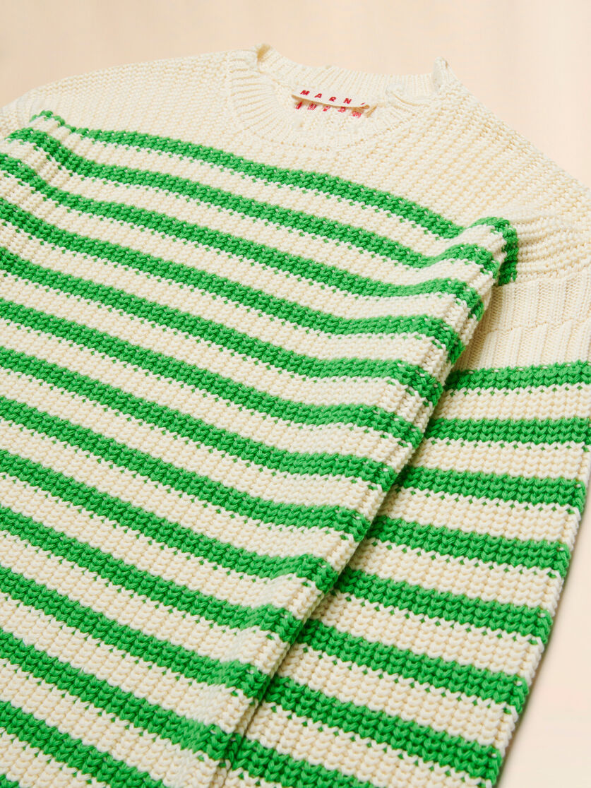 Crewneck striped pullover - Knitwear - Image 3