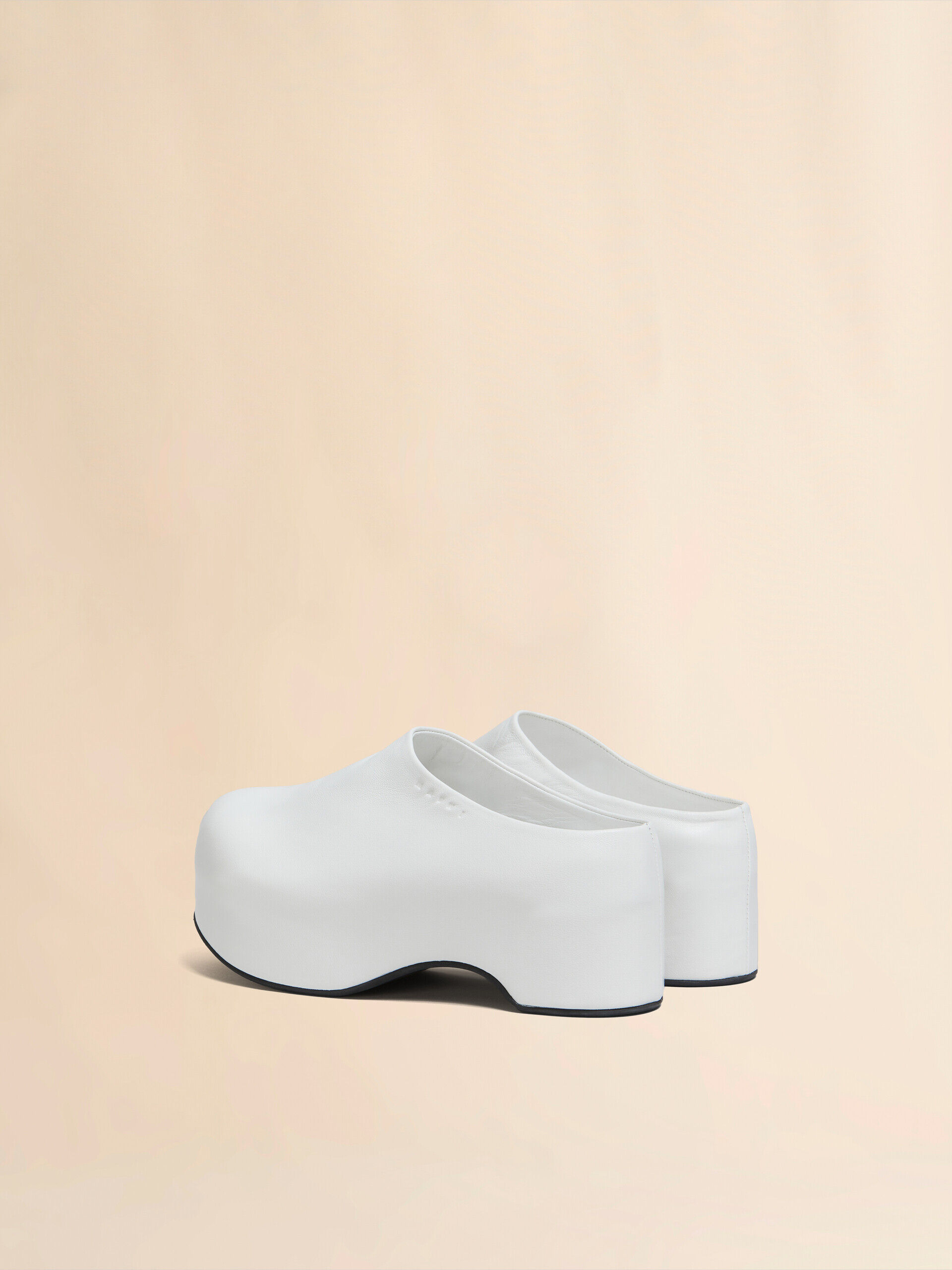 MARNI 17FW レッド×ホワイト　レザースニーカー ホワイト レザー BIGFOOT2.0 スニーカー | Marni