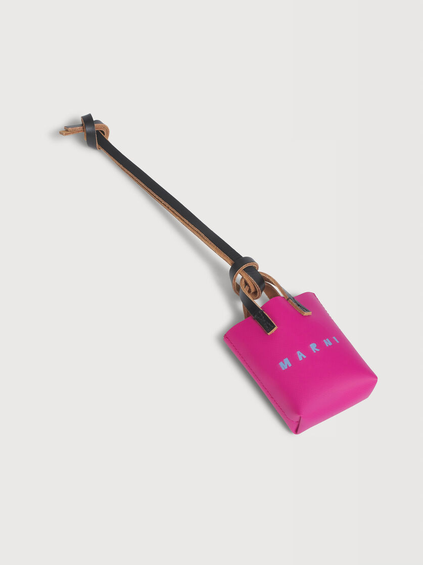 Pink micro tote bag charm, Image 3