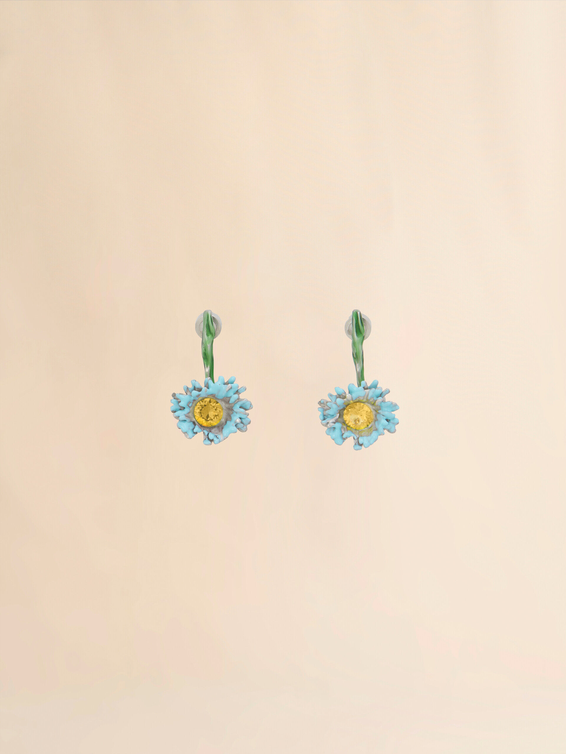 ピアス Marni 'Flower Pop' earrings Enameled metal and stones Flower Pop drop earrings | Marni