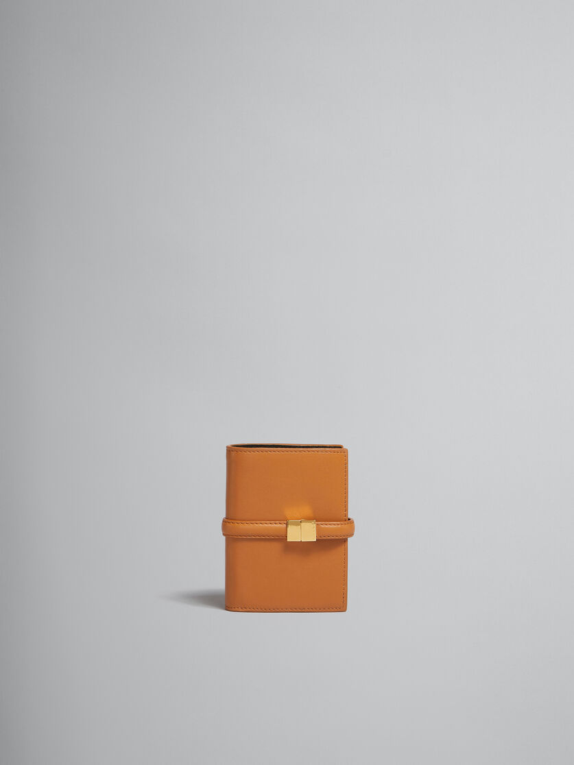 ブラウン レザー製 Prisma 二つ折りウォレット | Marni 