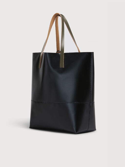 Sac cabas ouvert noir avec &eacute;tiquette Marni - Sacs cabas