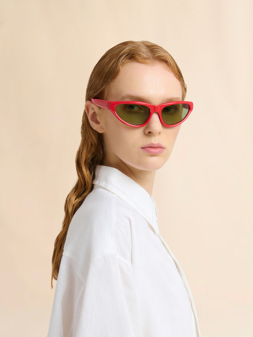 レッド Mavericks サングラス | Marni