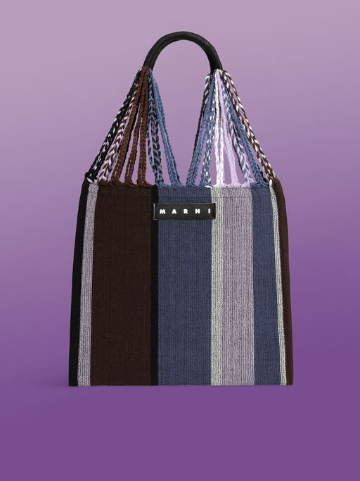 パープル（ディープパープル） MARNI MARKET HAMMOCK BAG - ハンドバッグ