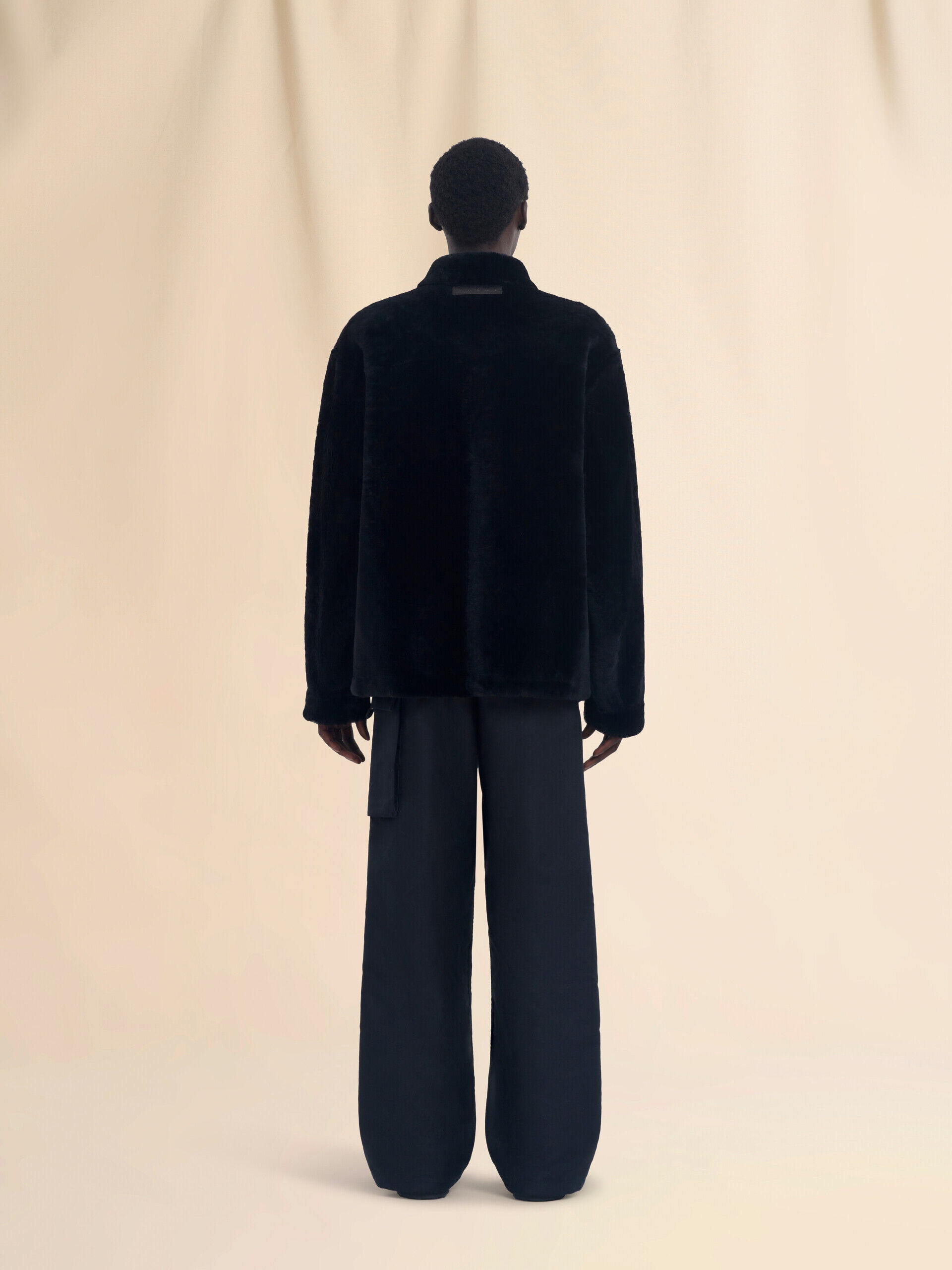 Black shaved shearling jacket | Marni