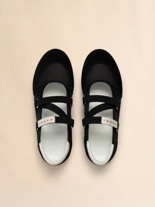 Soccer Retro black ballerina trainers - Sneakers