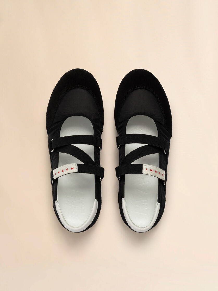 Soccer Retro black ballerina trainers - Sneakers - Image 4