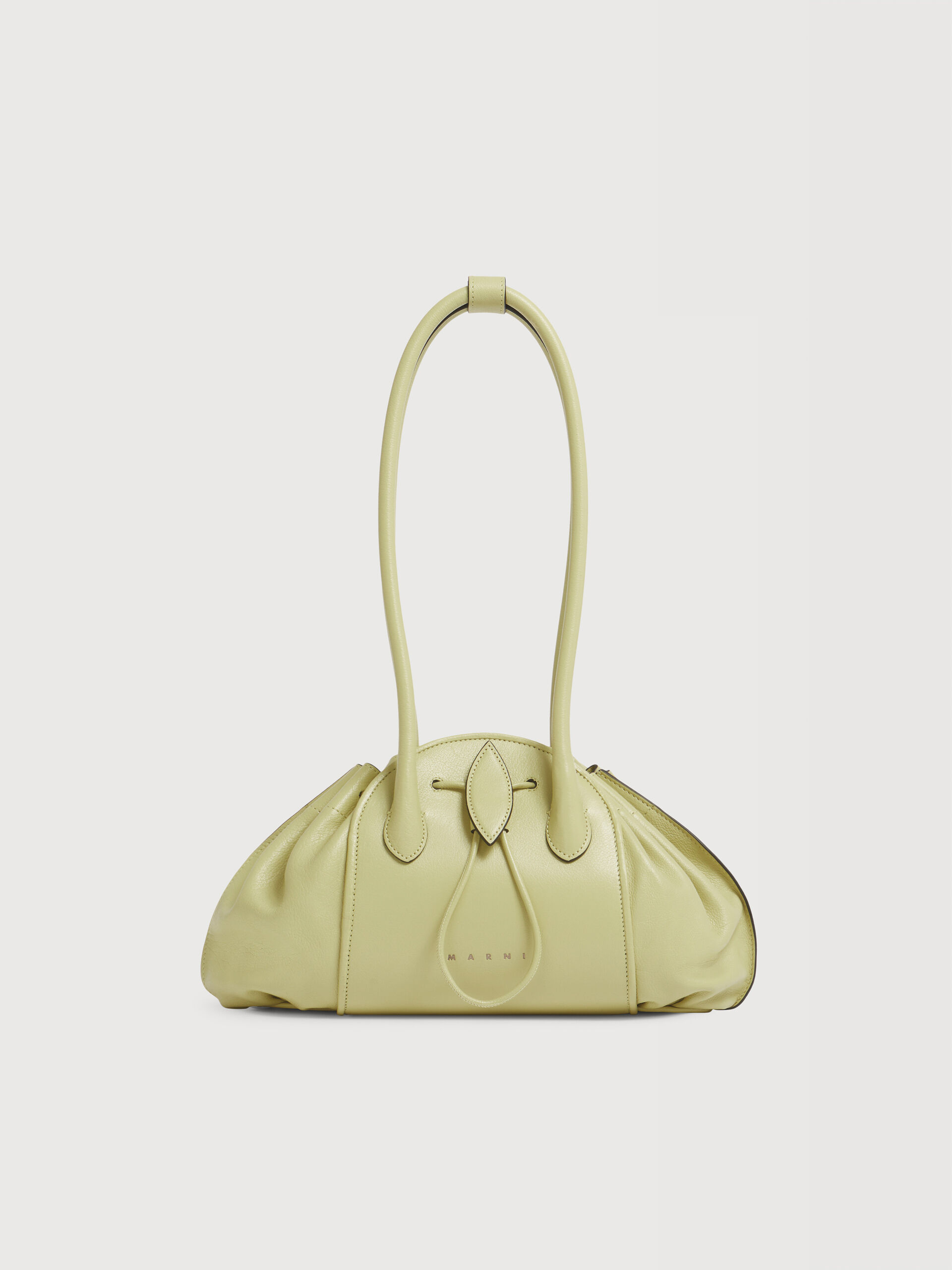 アシッドグリーン Tulipea レザー製ショルダーショルダーバッグ | Marni
