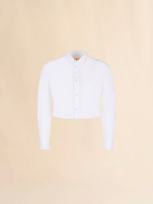 Camicia in popeline bianco con Marni Symbol - Camicie