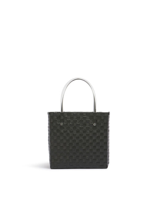 ブラック MARNI MARKET FLOWER BASKET BAG - ハンドバッグ