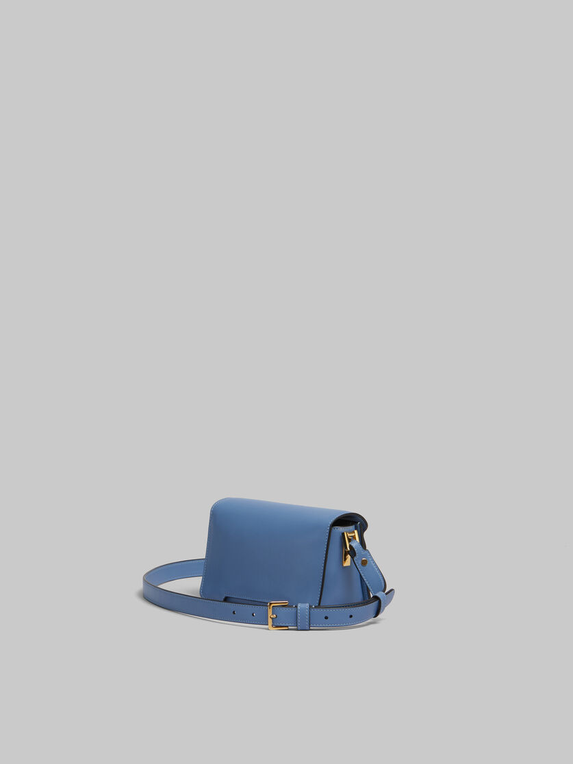 Mini-sac porté épaule Trunkaroo en cuir bleu - Sacs portés épaule - Image 3
