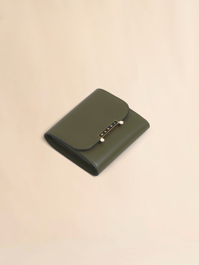 ブラウン レザー製 Envelope 三つ折りウォレット - 財布 - Image 5