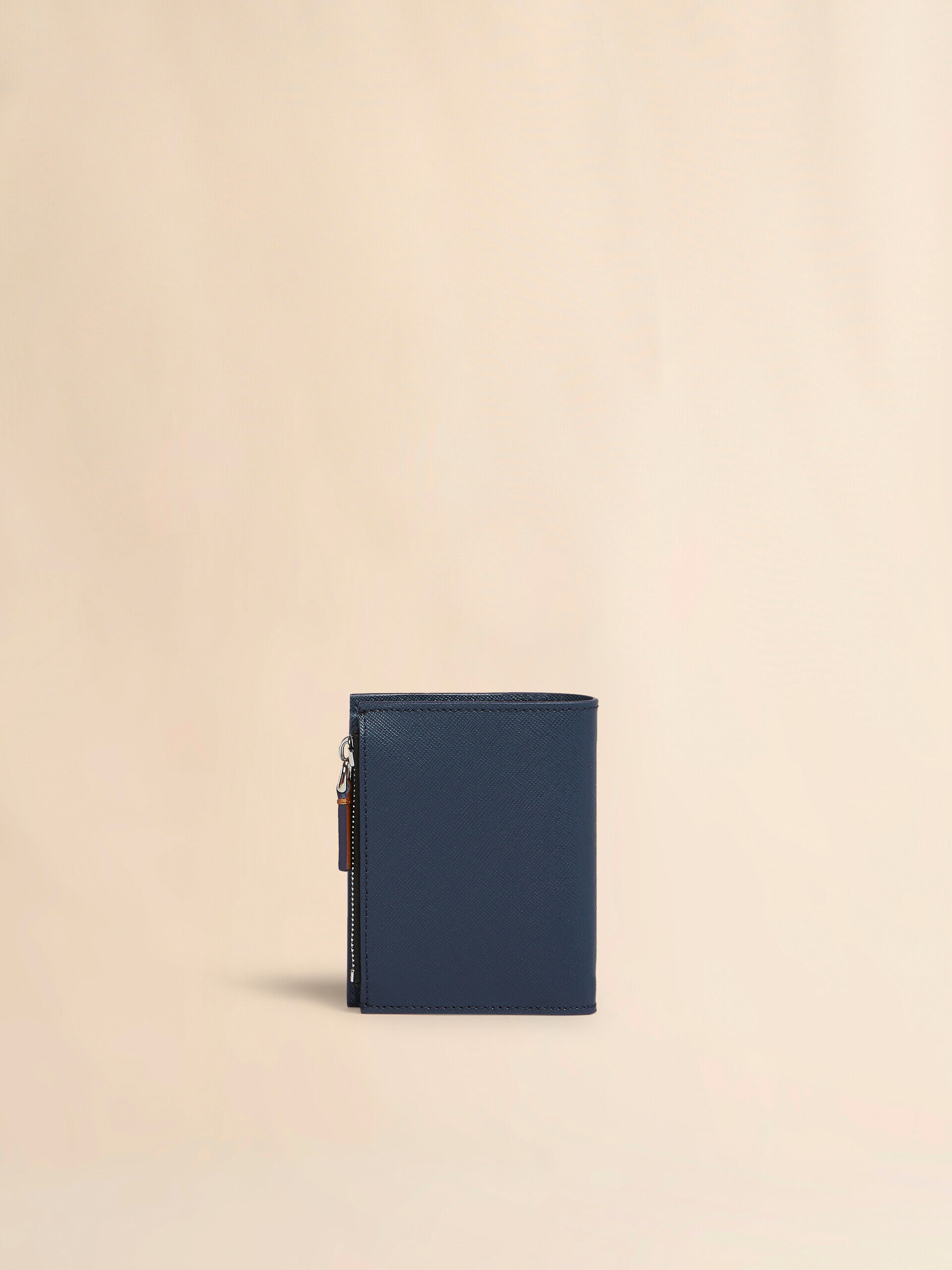 ブラック サフィアーノレザー製 二つ折りウォレット | Marni