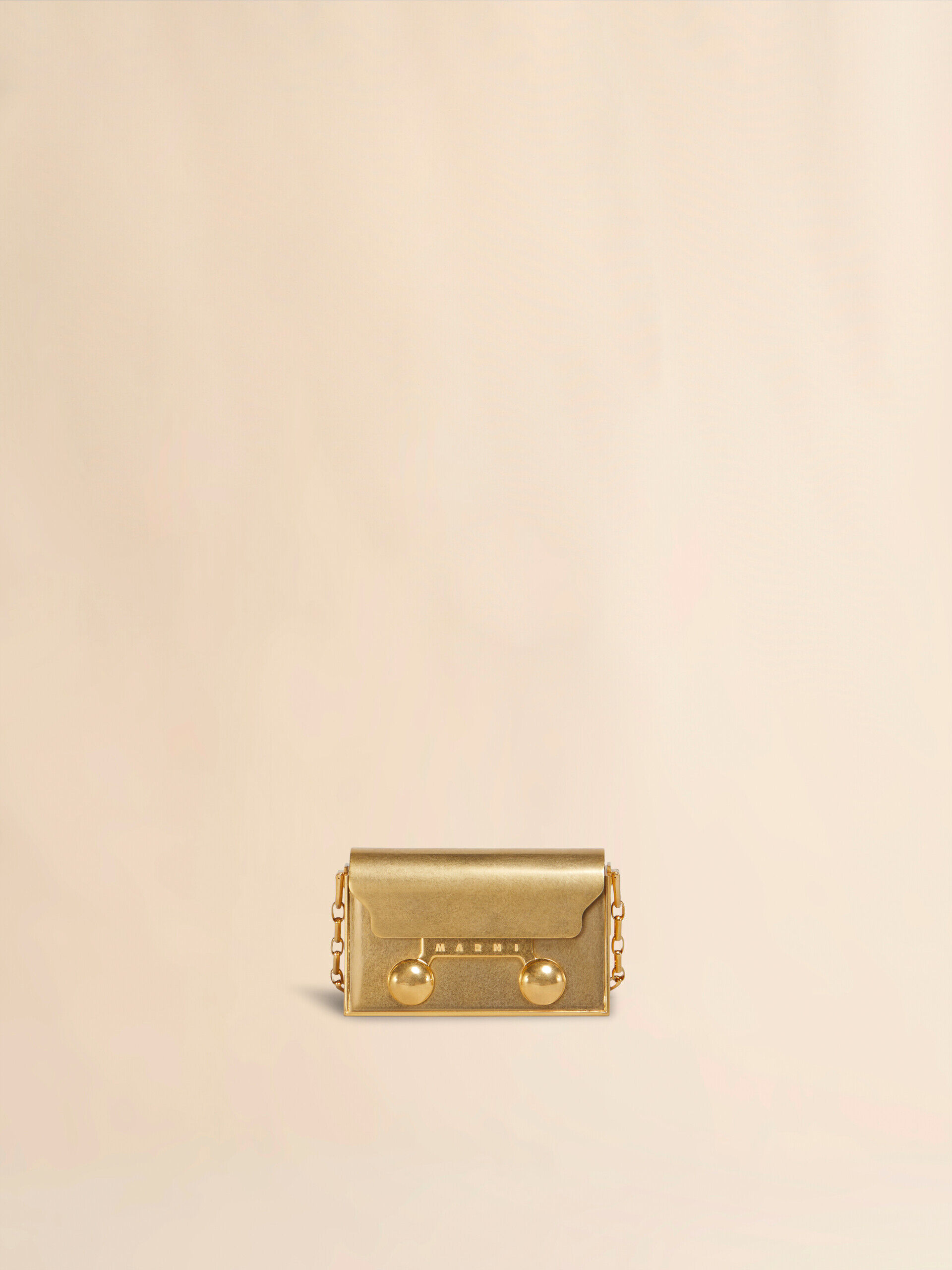 24K gold-plated brass Nano Trunkaroo handbag | Marni