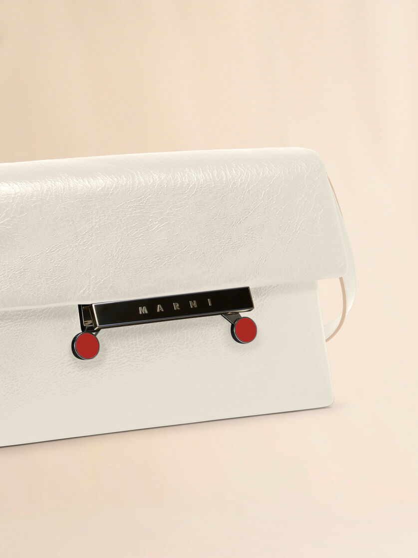 Black craquelé patent leather small Envelope bag - Shoulder Bags - Image 4