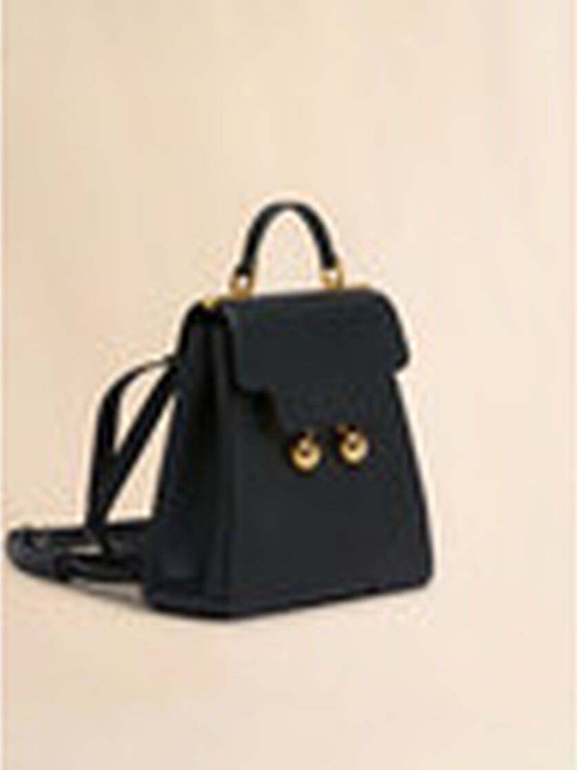 Blue leather Trunkaroo backpack - Backpacks - Image 5