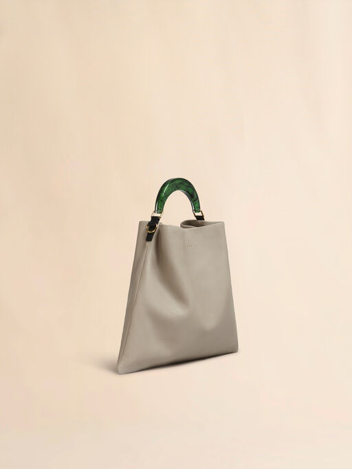 Venice Medium Bag in beige leather - Shoulder Bags